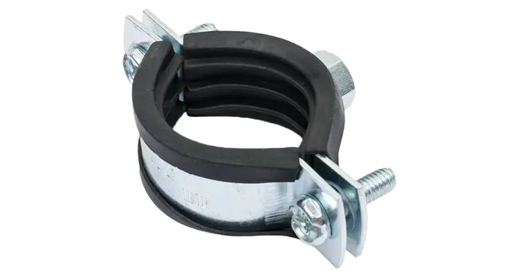 Split Pipe Clamp With Rubber